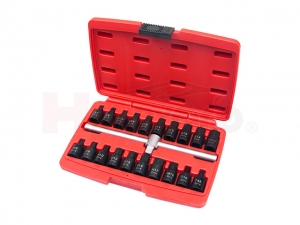 21PCS 1/2" DR Drain Plug Key Set