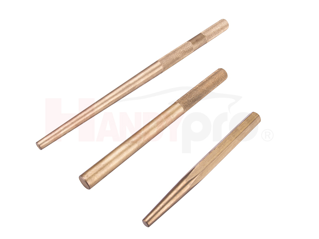 thumbnail image 2 of ABN Large Brass Punch Set 2pc Brass Drift Punch Set Automotive Chisel Punches 2 of 13