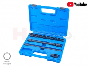 12 PCS Impact Socket Set (1/2" Dr.)