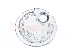 Round Key Chain Style Spark Plug Gauge