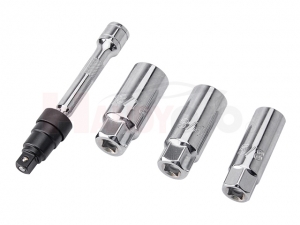 Spark Plug Socket Set with 3/8" Quick Release Swivel Extension Bar