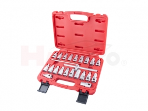 23PCS 3/8" DR Drain Plug Key Set