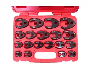 19PCS Professional Metric Crowfoot Wrench Set