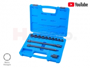 13 PCS Impact Socket Set (3/8" Dr.)