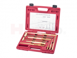9 PCS Non-Sparking Punches and Hammers Set