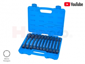 11 PCS Universal Joint Extension Socket Set (1/2" Dr.)