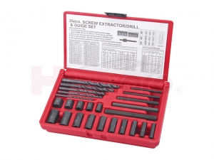 Screw Extractor Drill and Guide Set (25 PCS)
