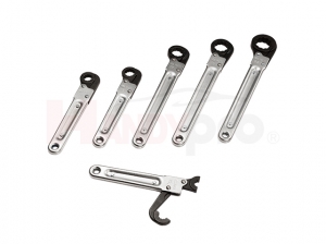 6PCS Opening Single Ended Ratchet Wrench