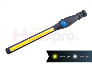 Dual Row LED COB Slim Work Light (White + Yellow Light)