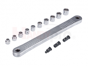 Ratchet Extension Drive Bar and Low Profile Socket Set